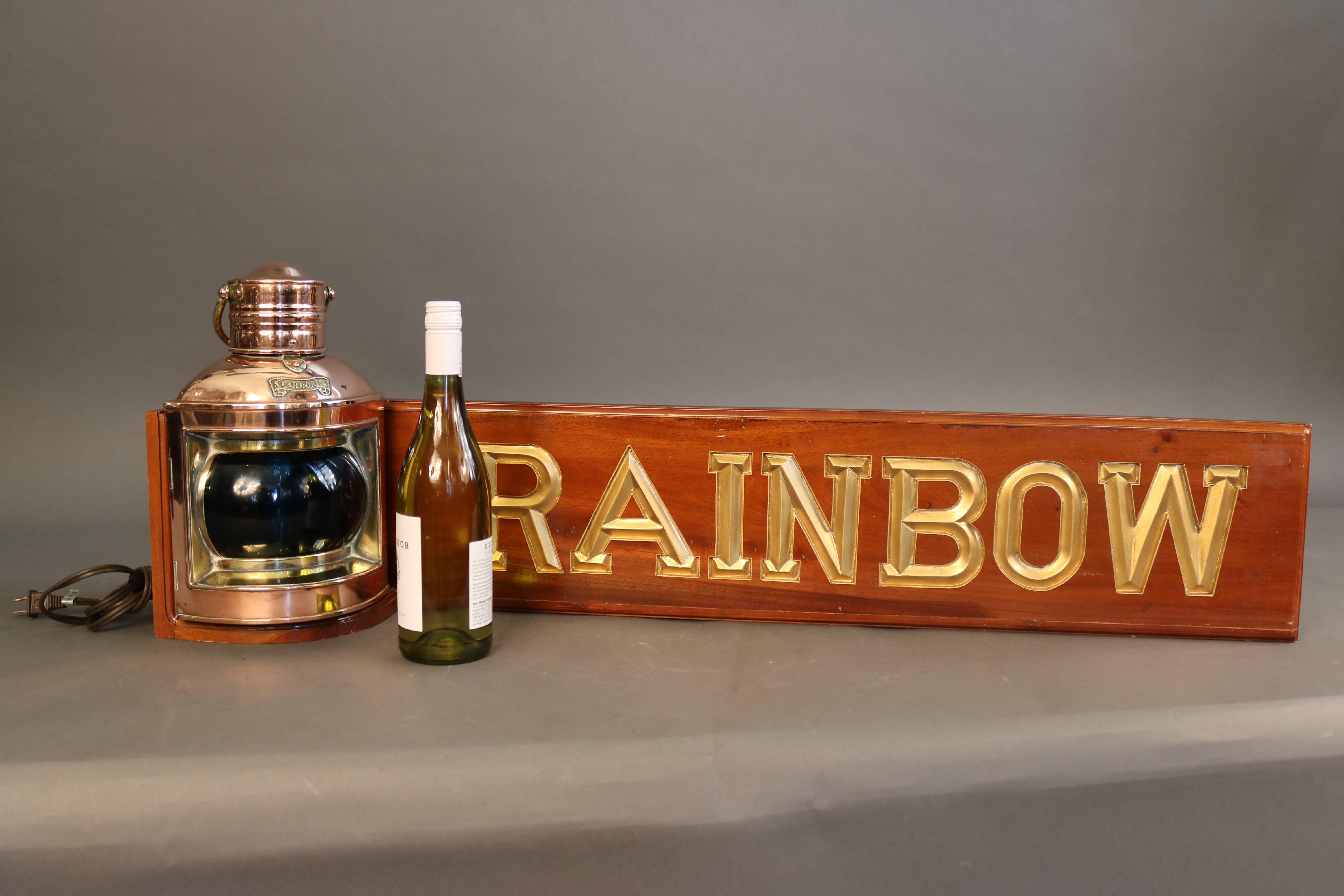20ième siècle Enfilade « arc-en-ciel » avec lampe ancienne en vente