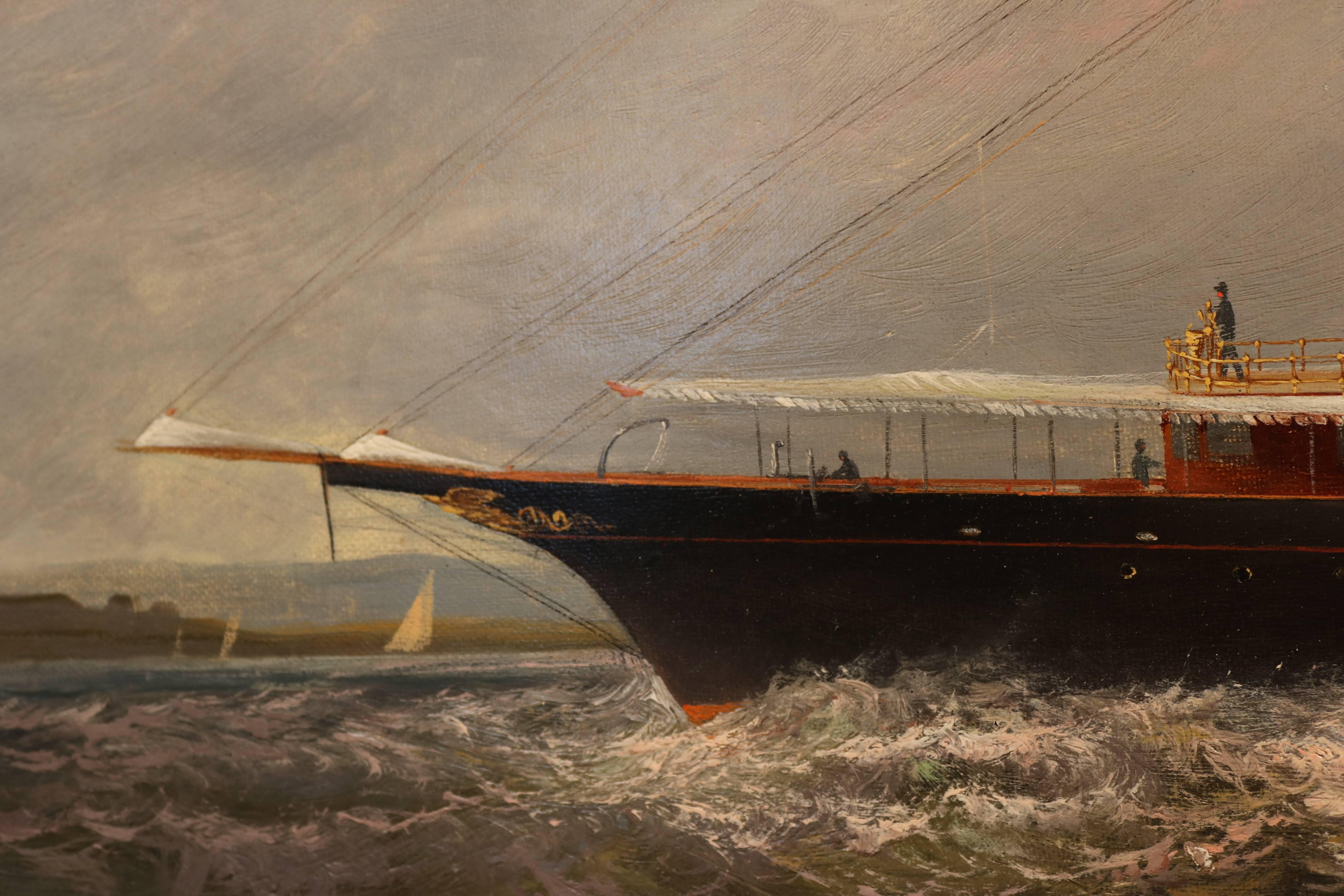 19th century yacht