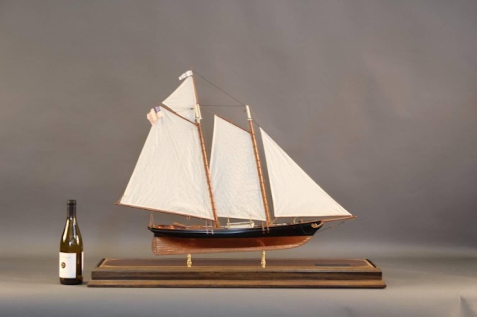 20th Century Model of the Schooner Yacht 