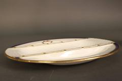 Asparagus Plate; J. Pierpont Morgan House Burgee, circa 1890