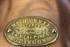 Lanterne de tribord ancienne en cuivre et laiton