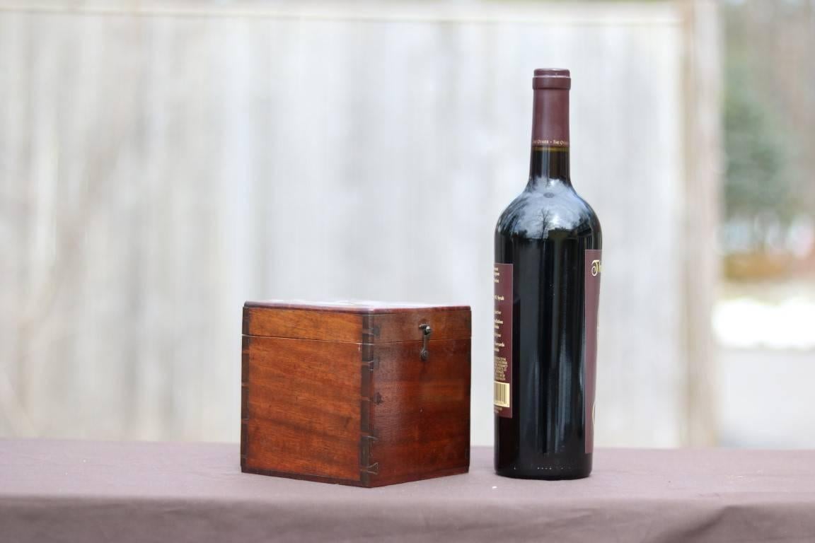 19th Century Antique Box Compass by Thaxter