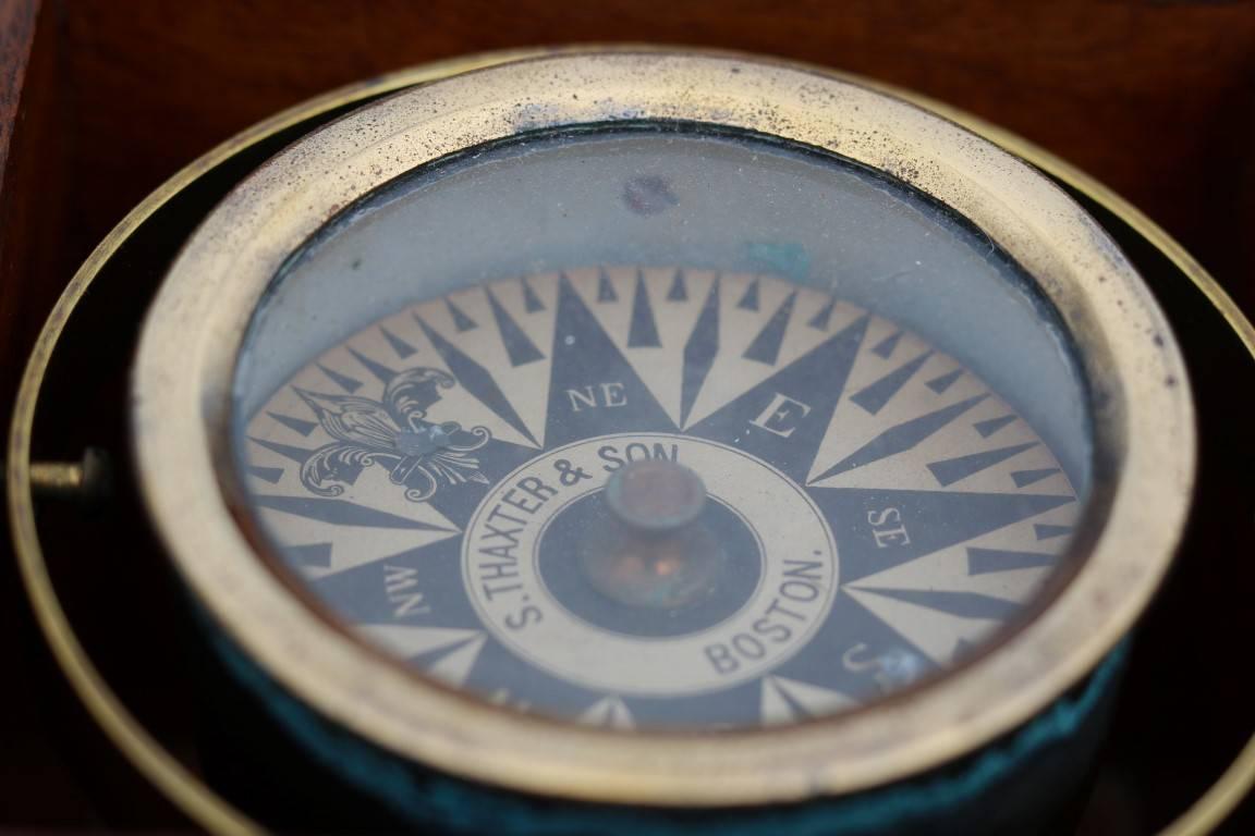 Antique Box Compass by Thaxter 2