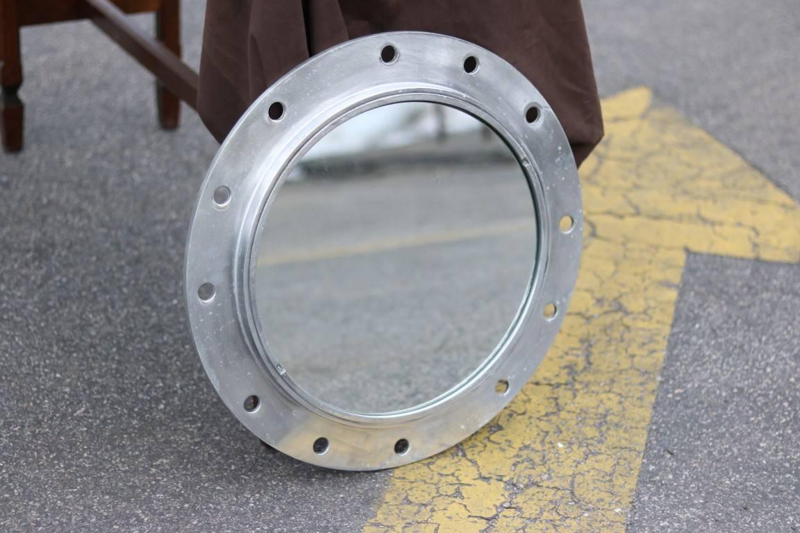 Aluminum Polished Mirror In Good Condition In Norwell, MA