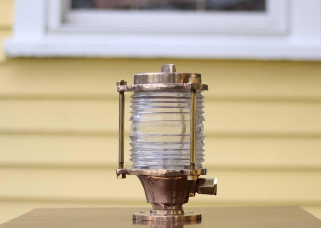 Brass Pier Light In Good Condition In Norwell, MA