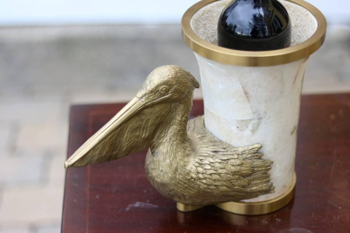 pelican wine bottle holder