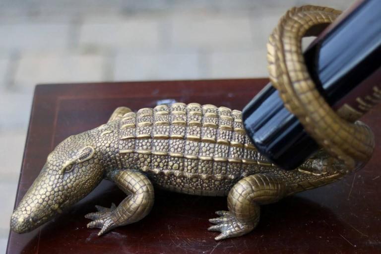 Alligator Wine Holder at 1stDibs