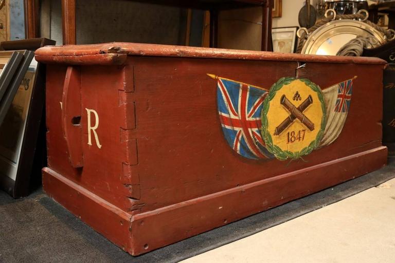 Antique Sea Chest For Sale at 1stDibs