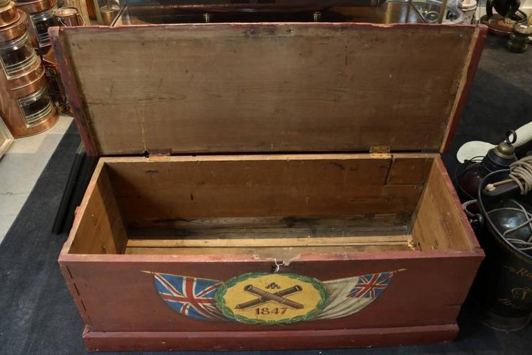 Antique Sea Chest For Sale at 1stDibs