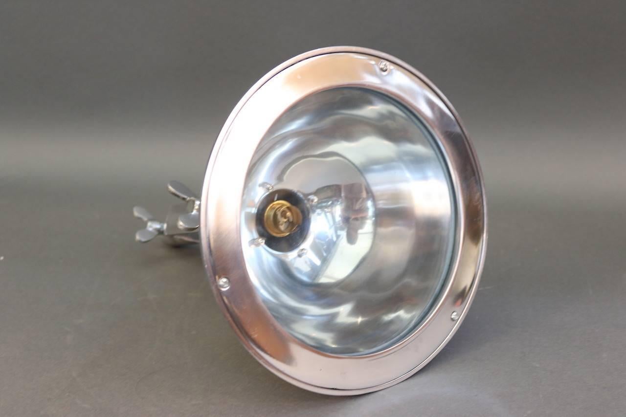 Aluminum Ceiling Light In Good Condition For Sale In Norwell, MA