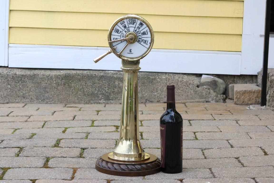 Brass Telegraph by Chadburns In Good Condition In Norwell, MA