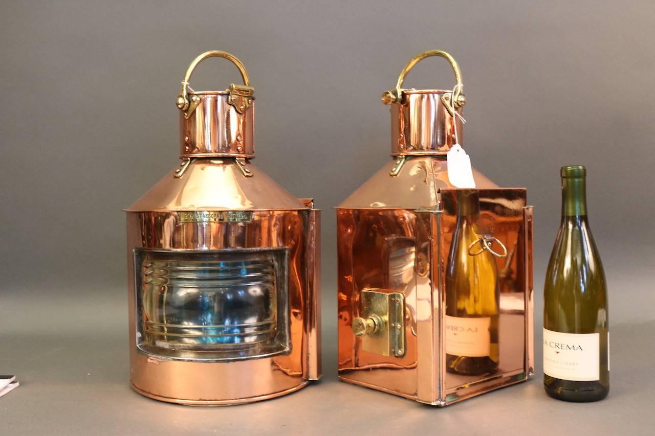 Pair of Copper Bow Lights 1