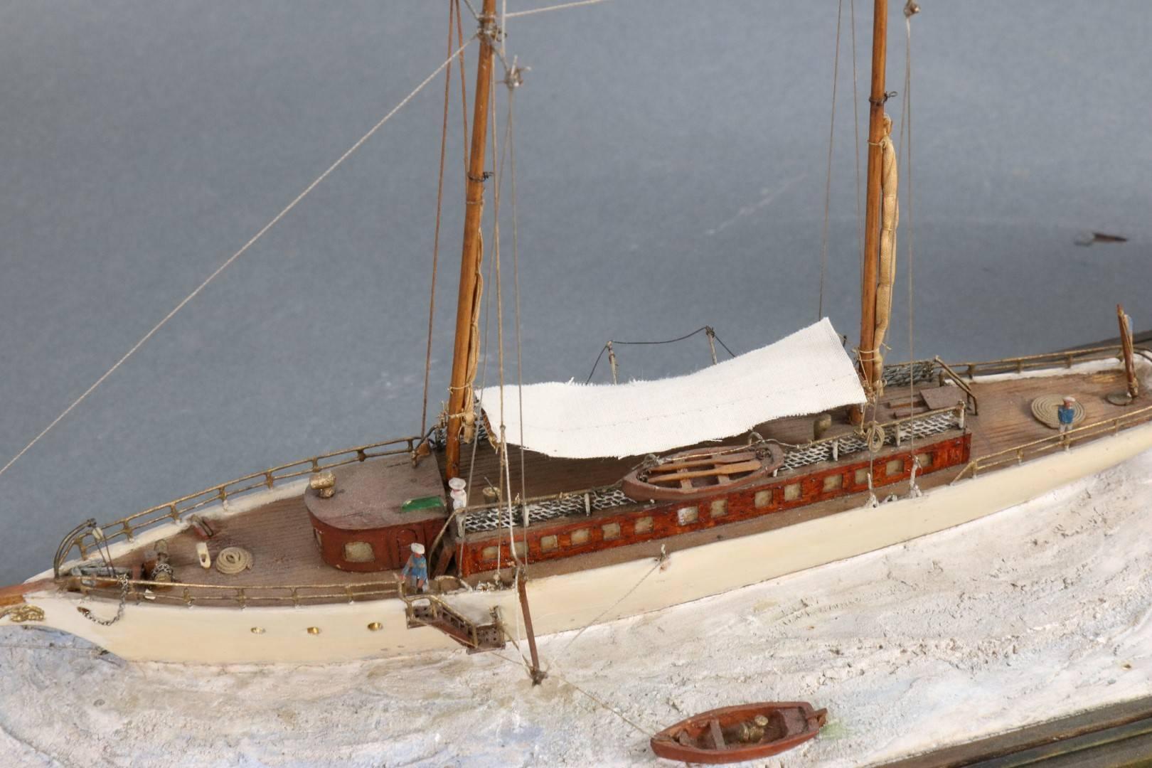 Detailed Model of Schooner Yacht Lavinan 2