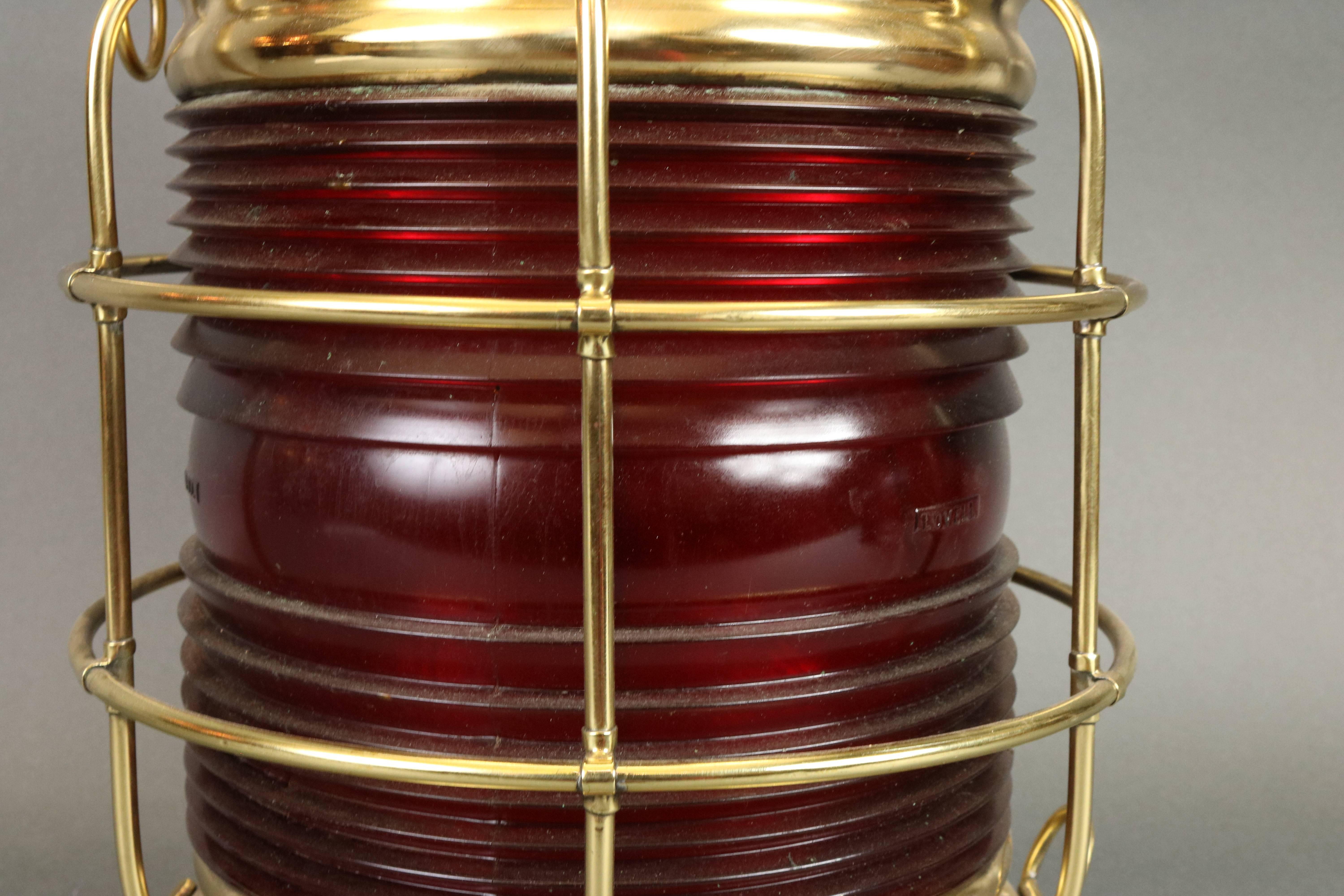 antique brass ship lantern