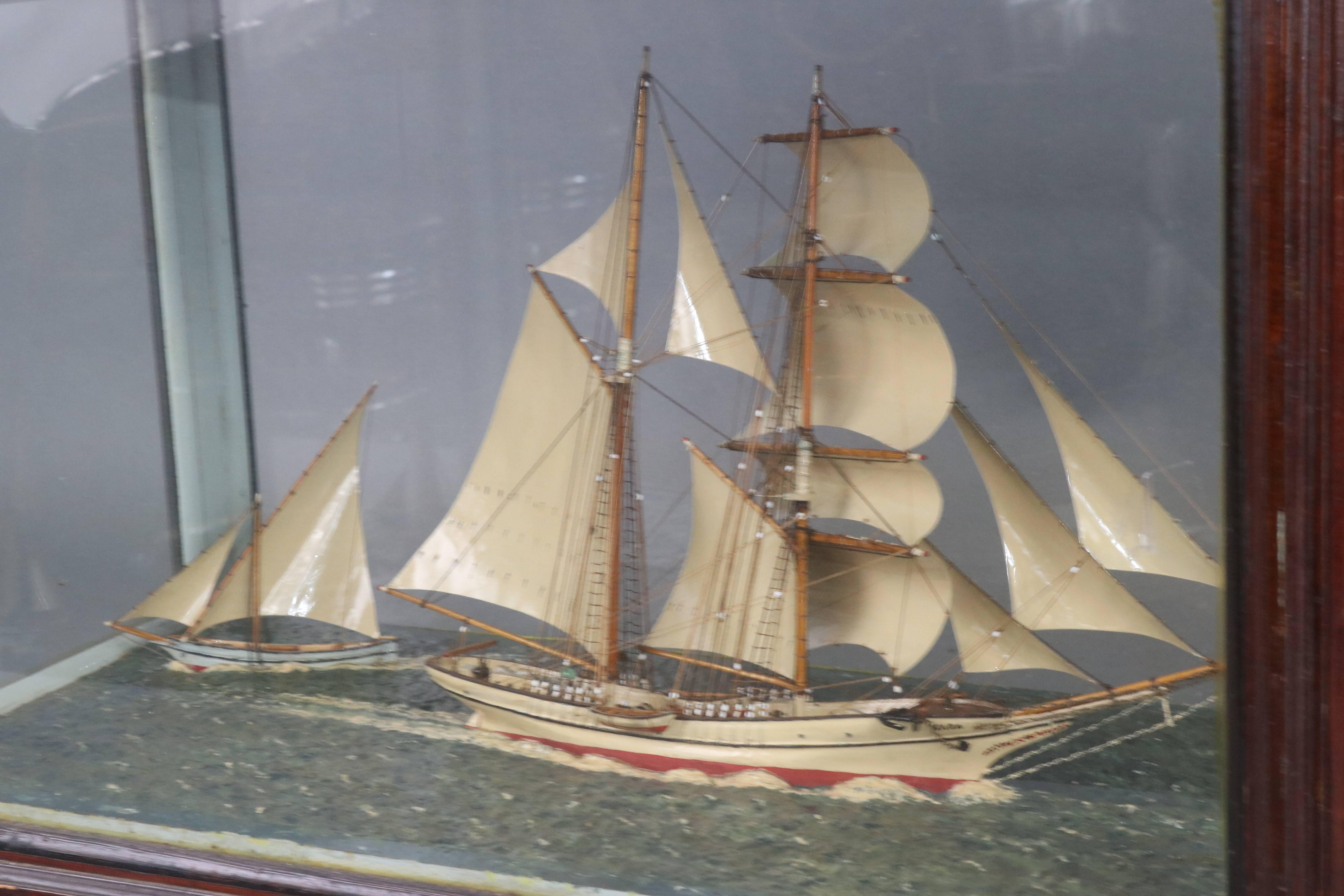 Fine Diorama of the Windjammer Sarah 2