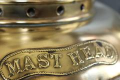 Pair of Russel Stoll Sold Brass Masthead Lanterns