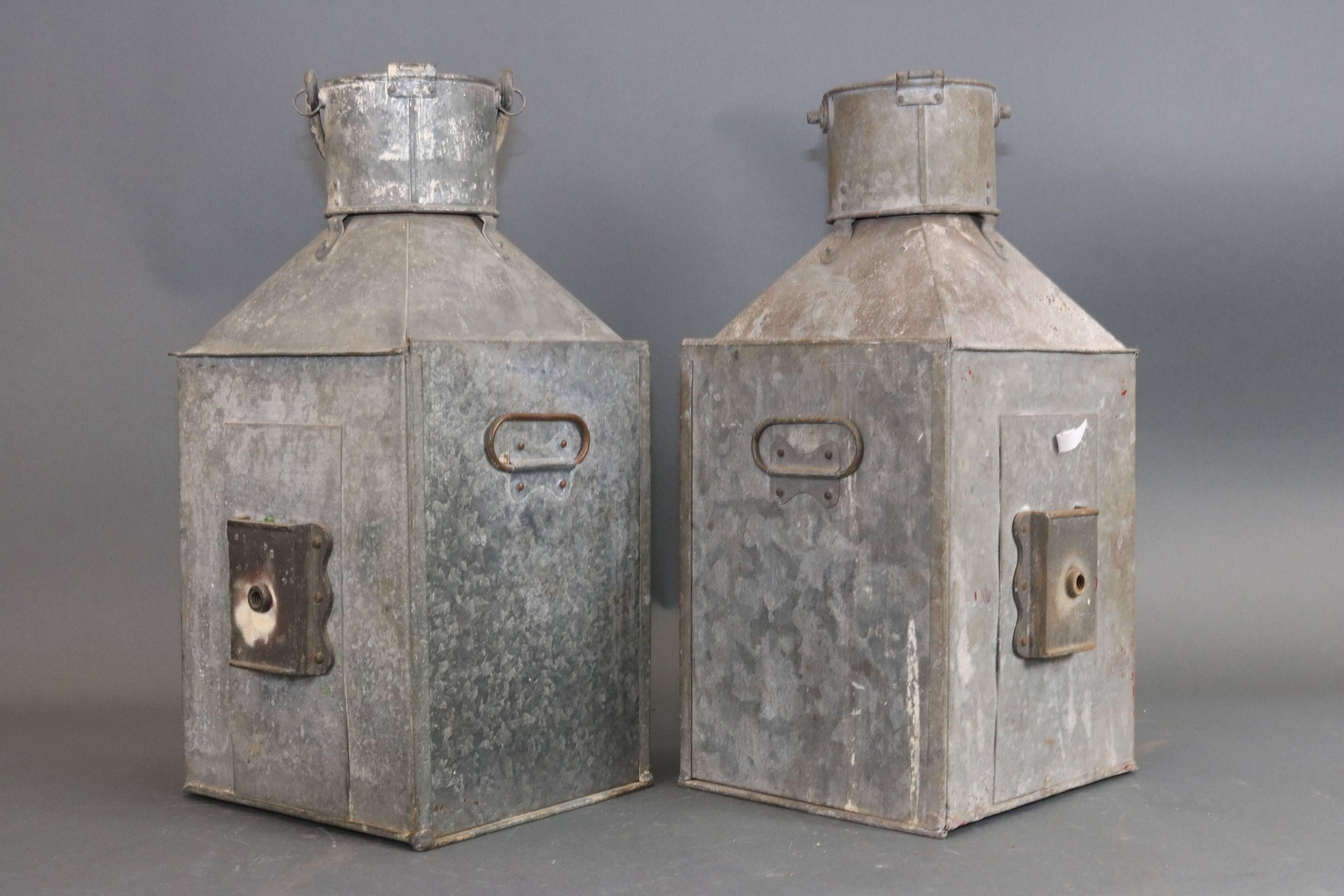 Port and Starboard Lanterns with Steel Cases 4