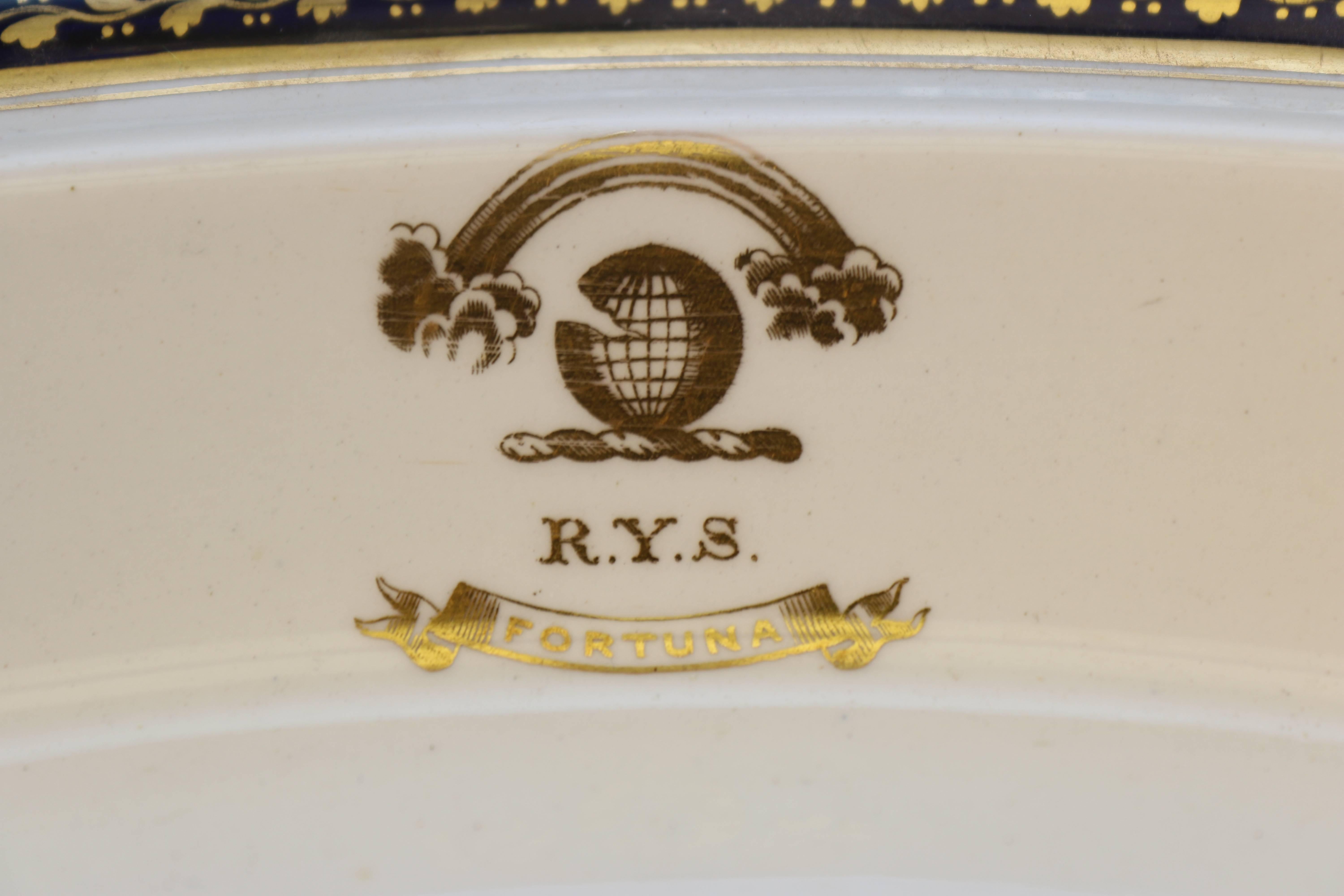 Royal Yacht Squadron „RYS Fortuna“, China im Zustand „Gut“ im Angebot in Norwell, MA