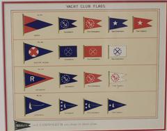 Framed Authentic Page from Lloyd's Register of Yacht Clubs