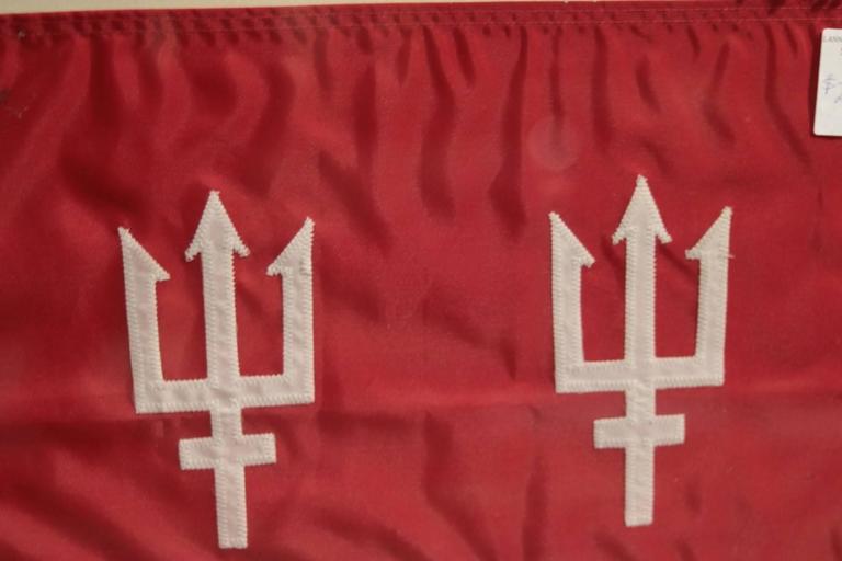 Framed Flag of Two Tridents at 1stDibs