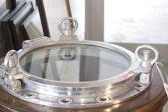 Aluminum Ship's Porthole Table