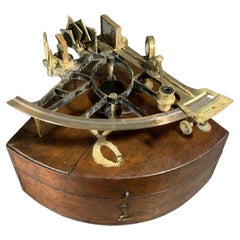 Antique Alexzander Cairns Brass Navigator Sextant