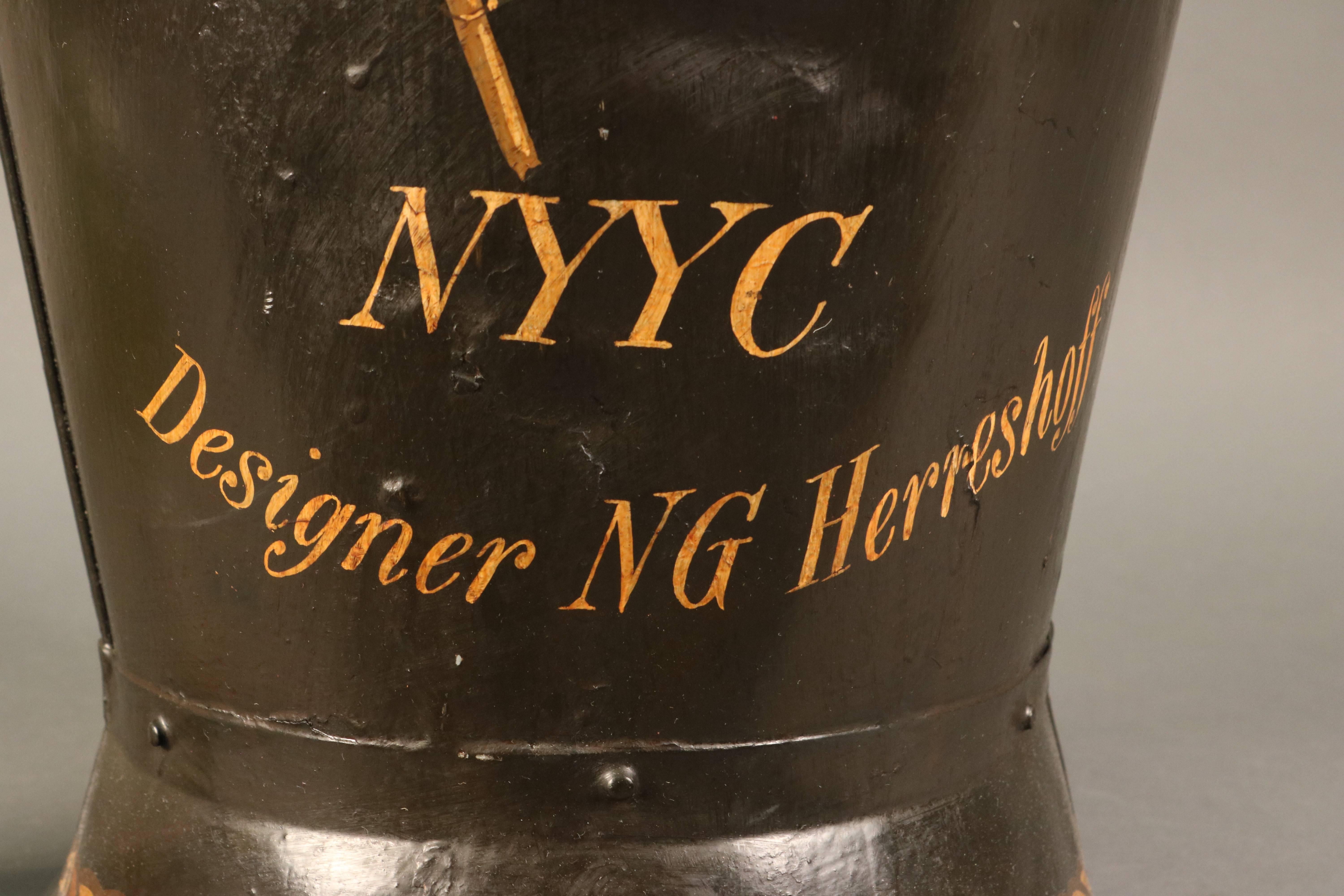 Authentic Deck Bucket from a ship In Good Condition In Norwell, MA