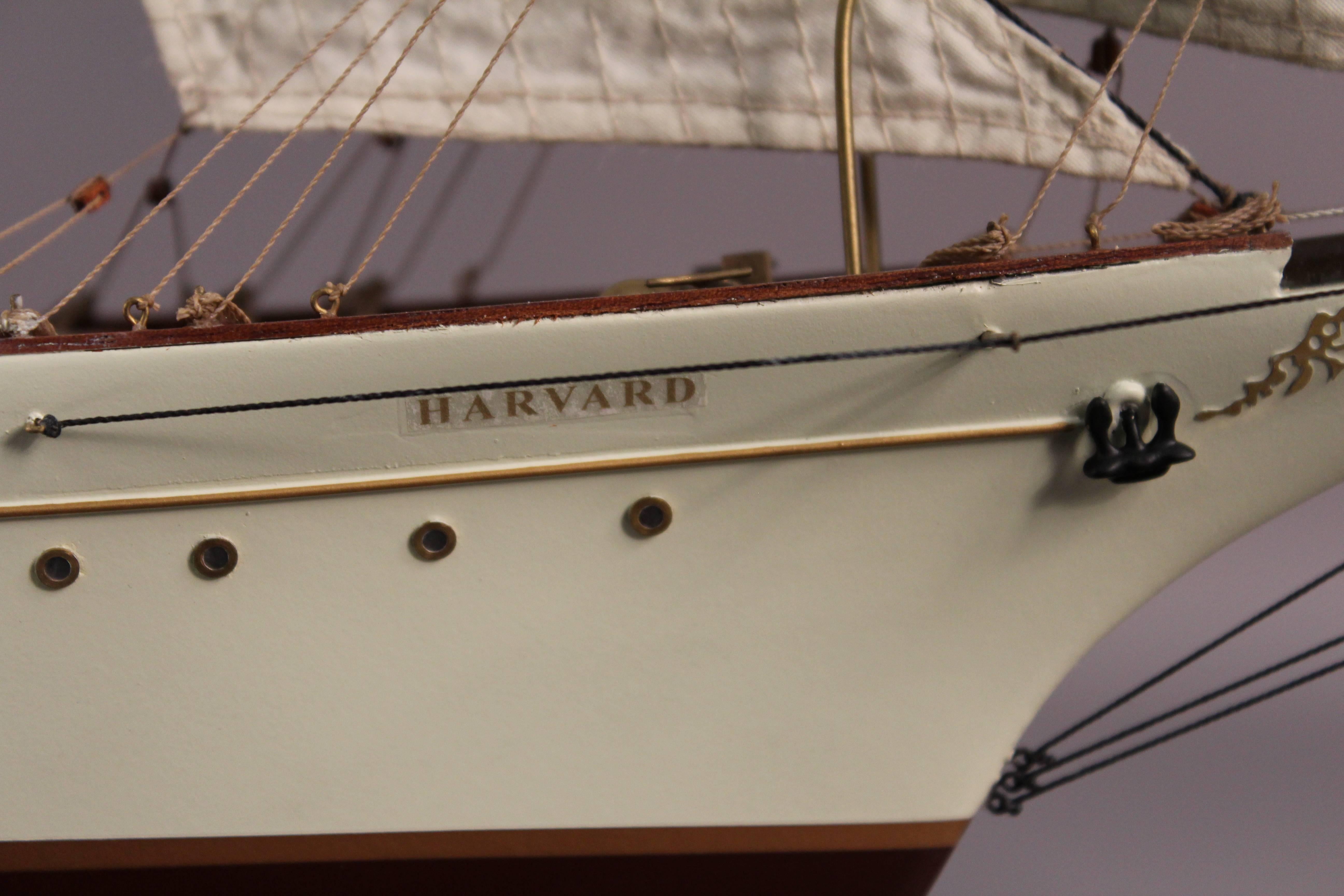Steam Yacht-Modell der „Harvard“ im Angebot 1