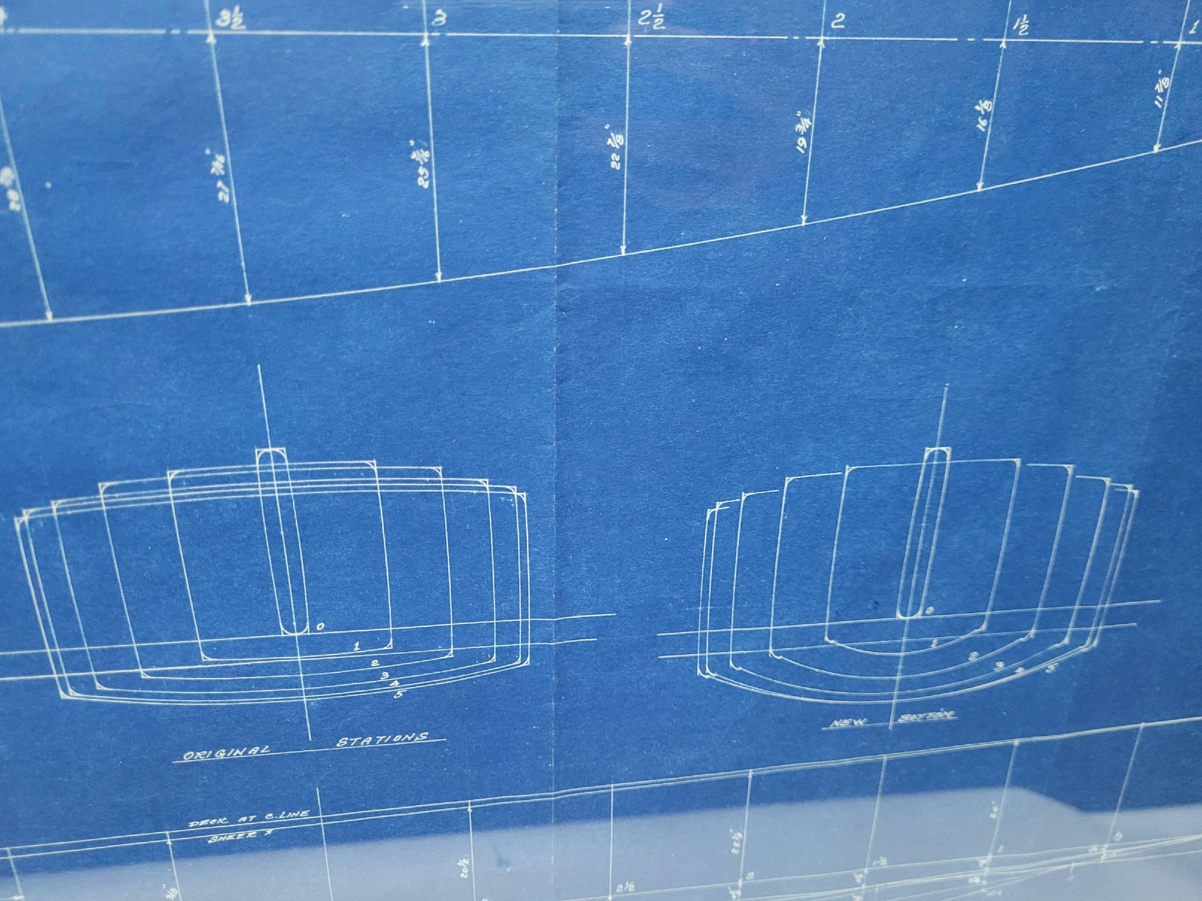 Lawley 225 Racing Yacht Lines Drawing Blueprint (en anglais) en vente 5