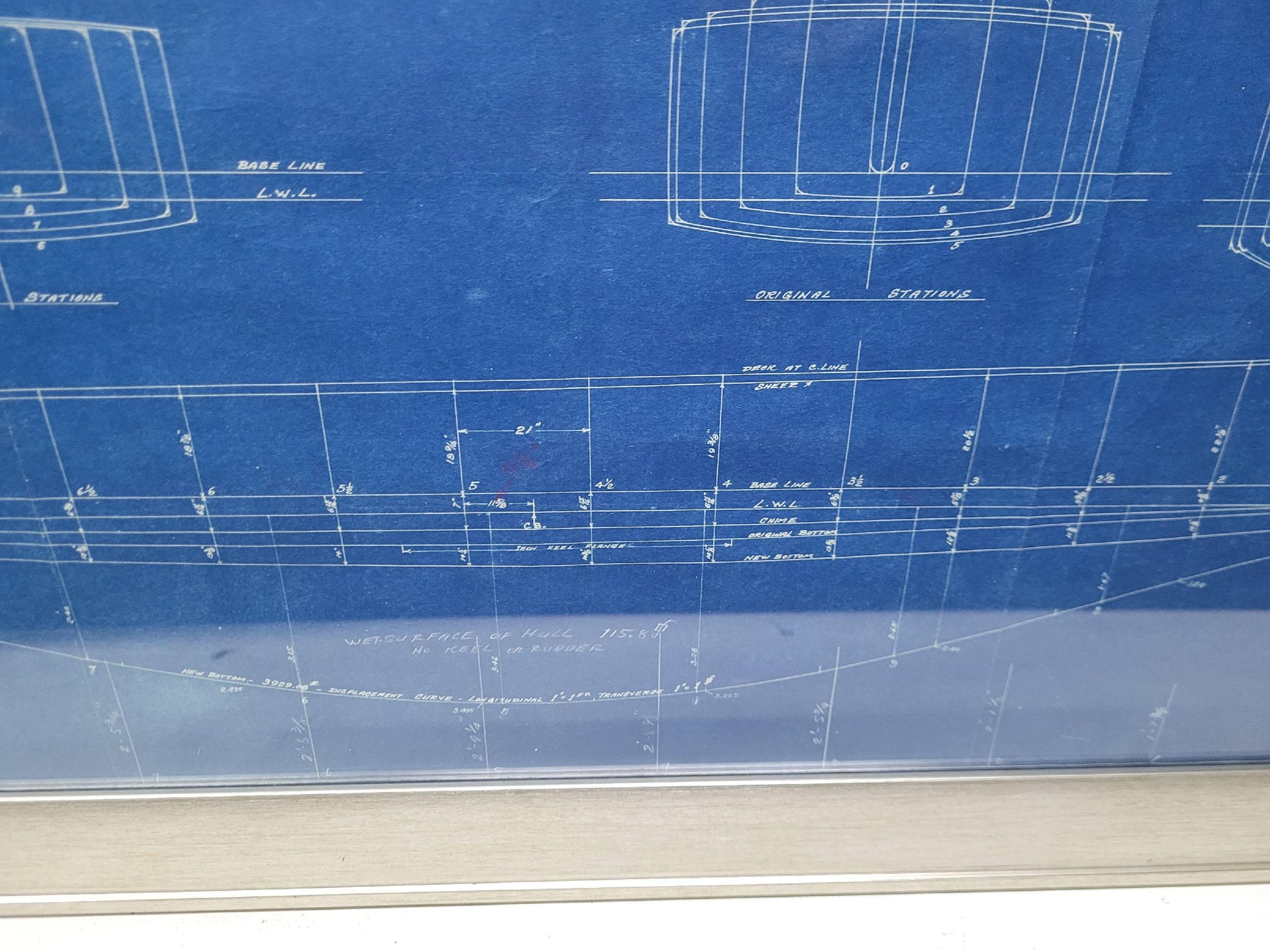Lawley 225 Racing Yacht Lines Drawing Blueprint (en anglais) en vente 6