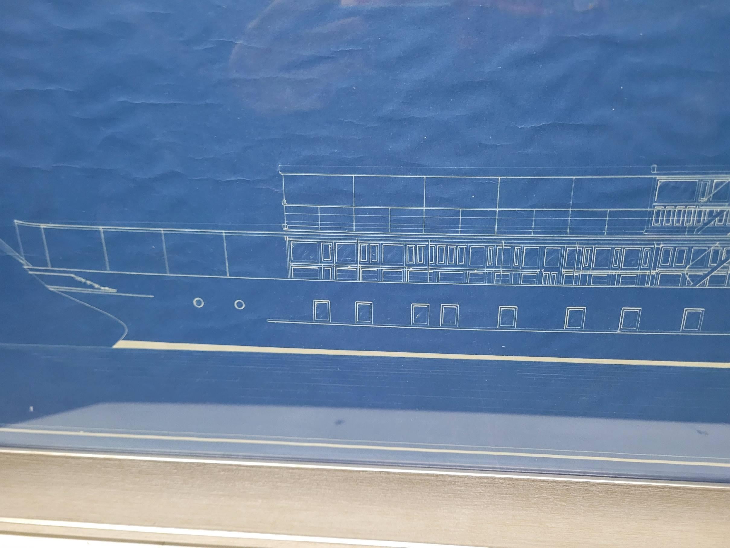 Plan de 1914 d'un yacht à moteur de 175 pieds par Gielow et Orr en vente 1