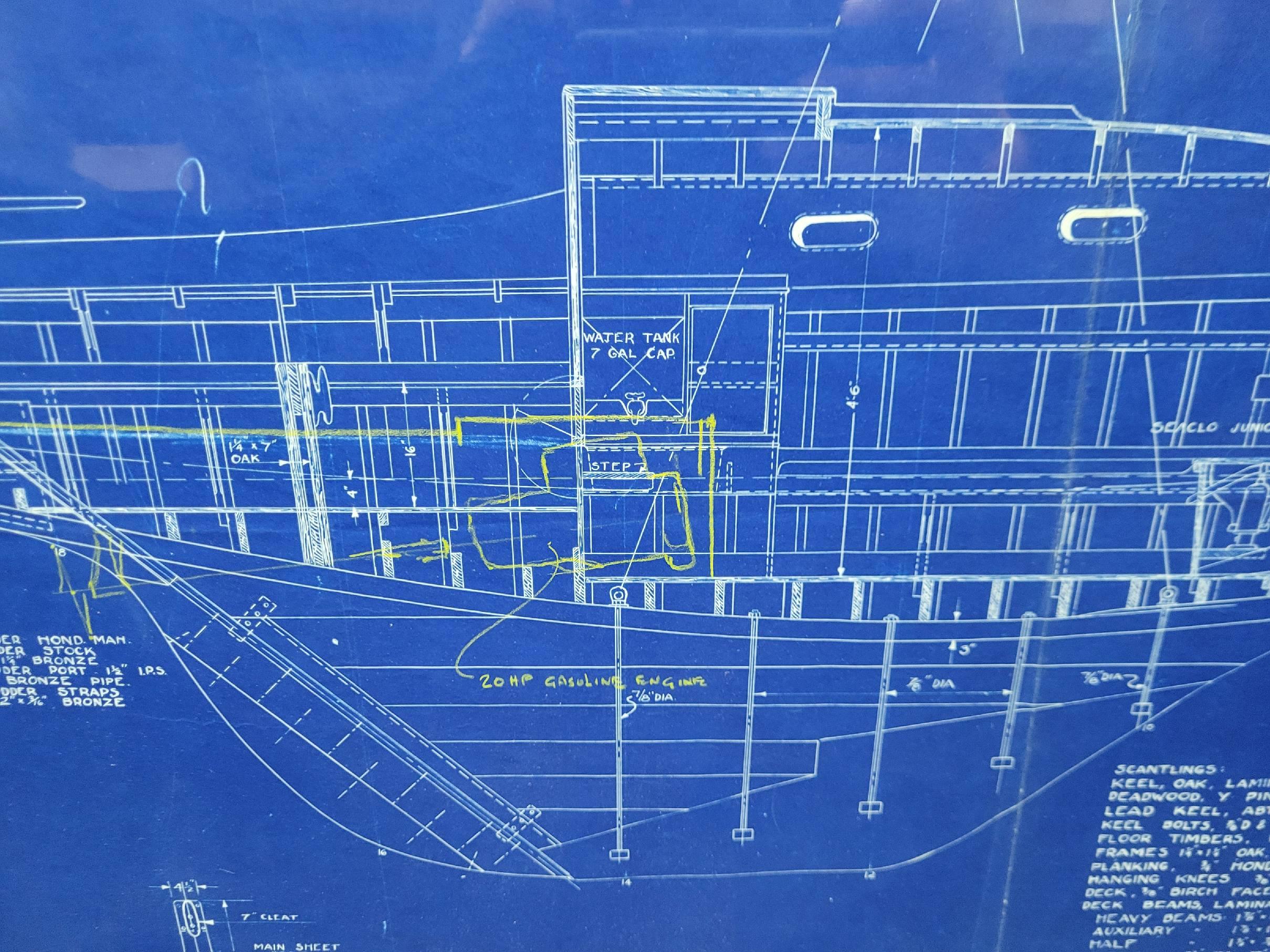Super rare plan de sloop de course U.S. One Design/One en vente 9