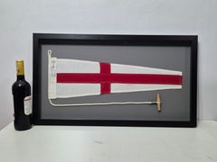Framed Maritime Signal Pennant Numeral Eight