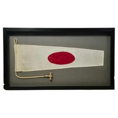 Framed International Code of Signals Numeral One Linen Pennant