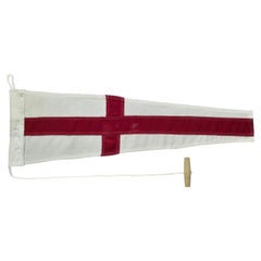 Framed International Code of Signals Numeral Eight Linen Pennant