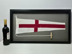 Framed International Code of Signals Numeral Eight Linen Pennant