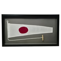 Framed International Code of Signals Numeral One Linen Pennant