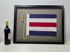 Framed International Code of Signals Charlie (C) Linen Flag