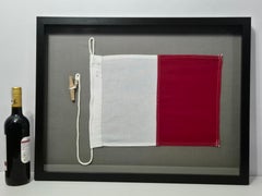 Framed International Code of Signals Hotel (H) Linen Flag