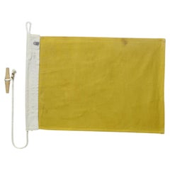 Framed International Code of Signals Quebec (Q) Linen Flag
