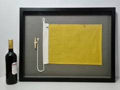Framed International Code of Signals Quebec (Q) Linen Flag