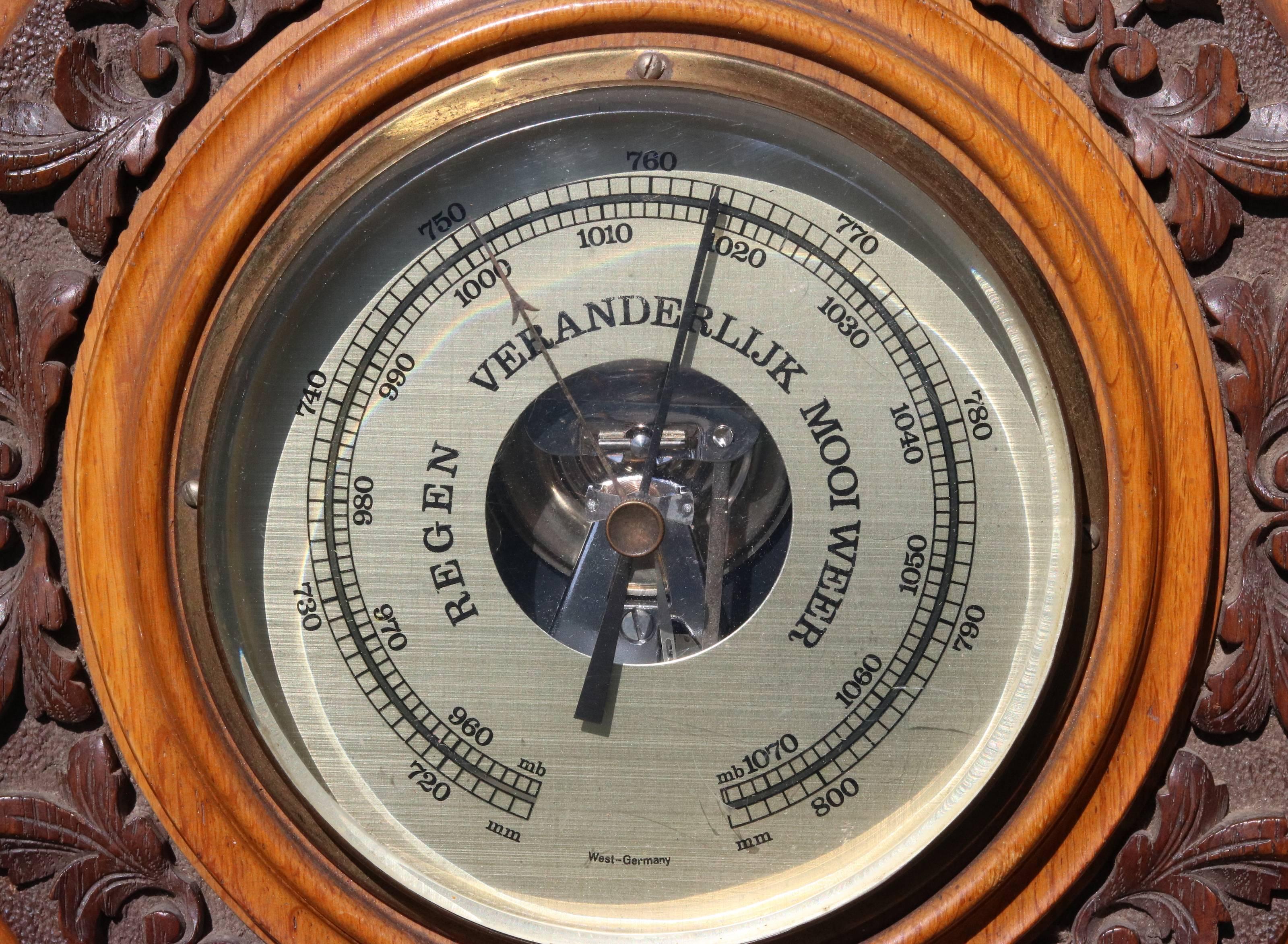 vintage aneroid barometer