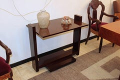 Console or Side Table in Varnished Wood Andre Sornay Attributed, circa 1930