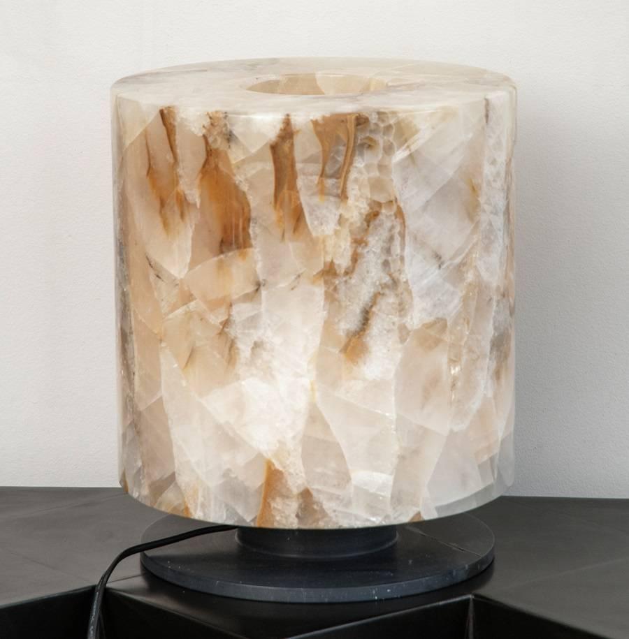 French Rock Crystal Table Lamp