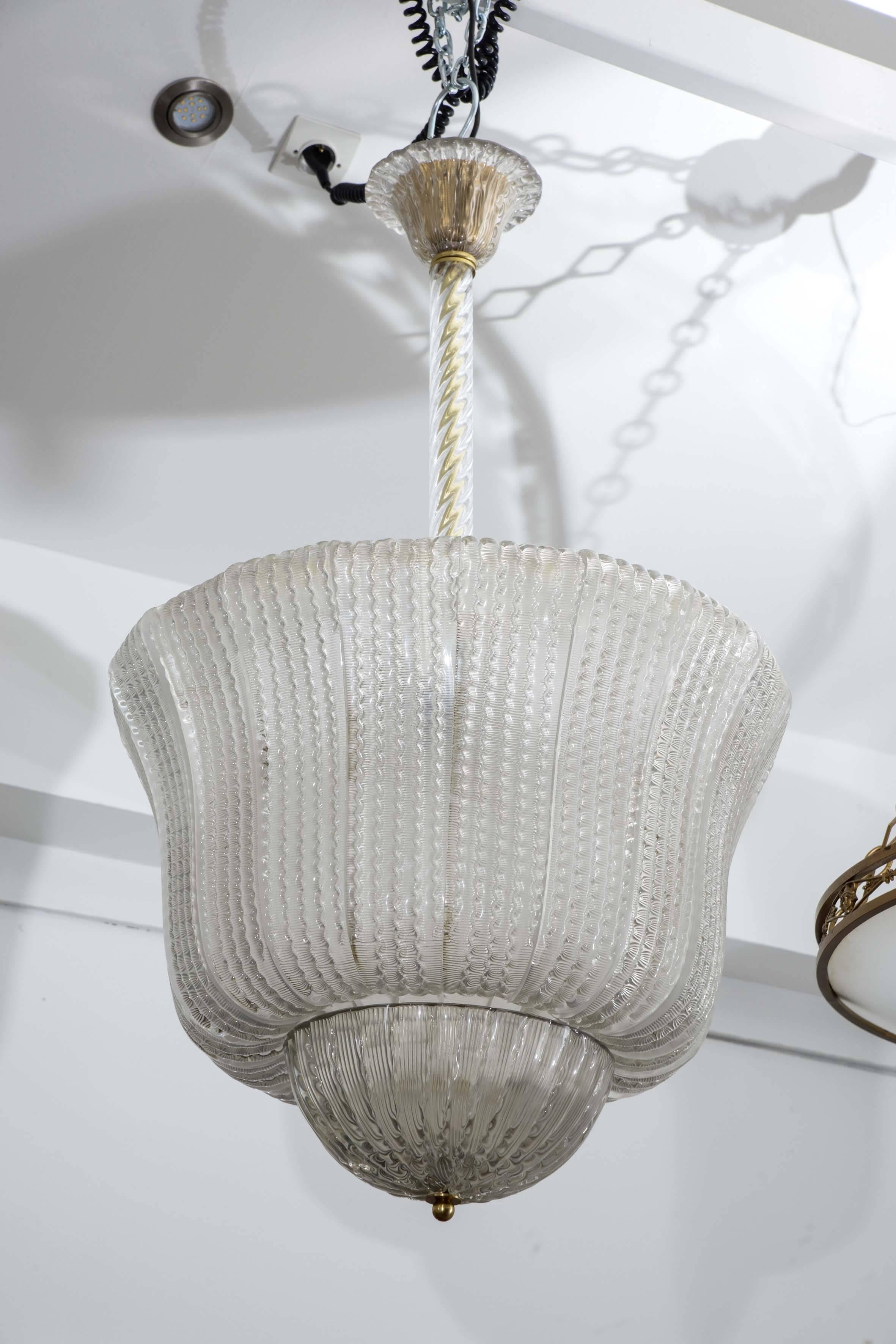 20th Century Elegant Pair of Murano Beaded Glass Lanterns