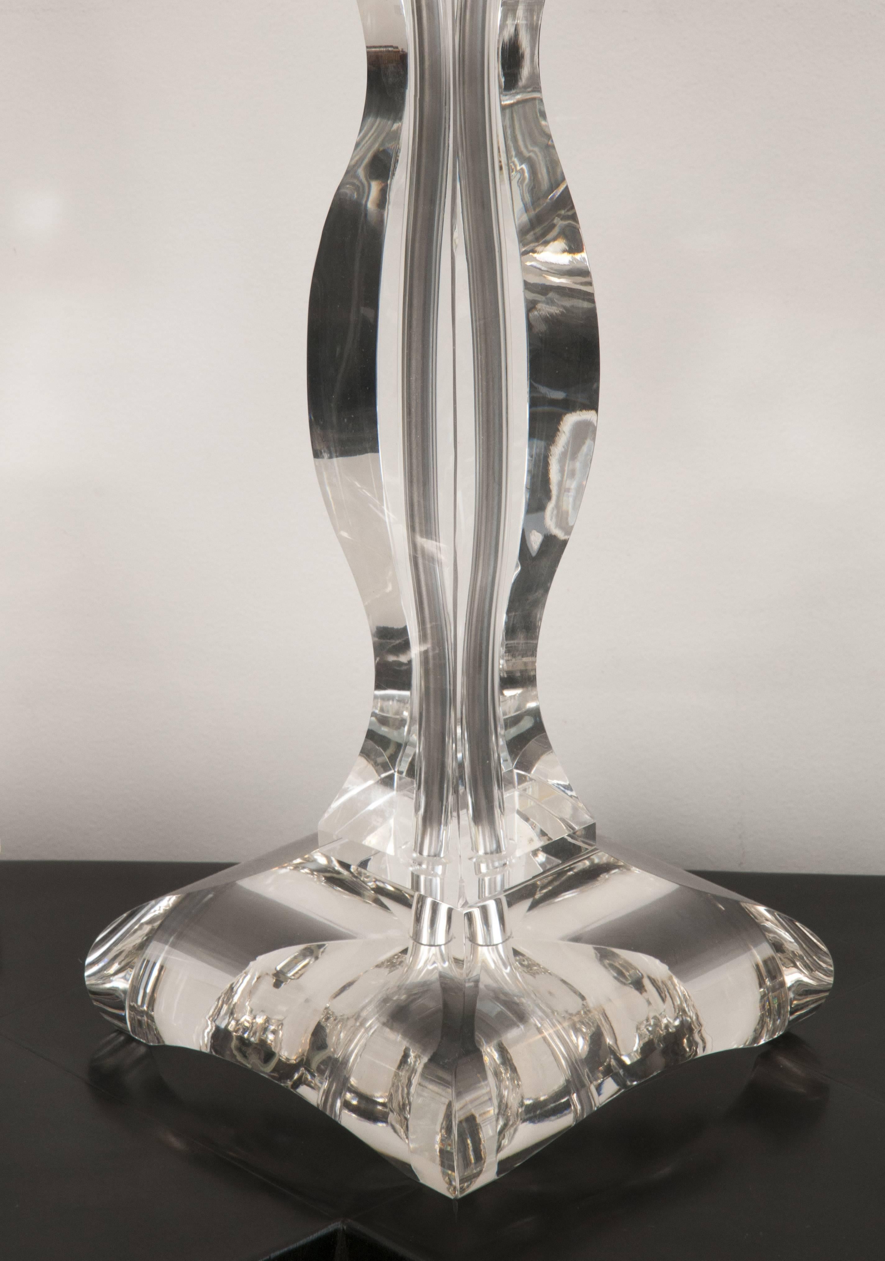 20th Century Elegant Pair of Lamps in Murano Glass