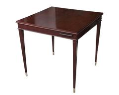 Elegant Art Deco Game Table with Two Armchairs, circa 1930