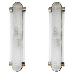 Art Deco style pair of Murano glass sconces