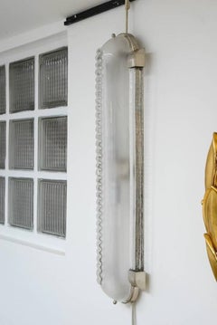Art Deco style pair of Murano glass sconces