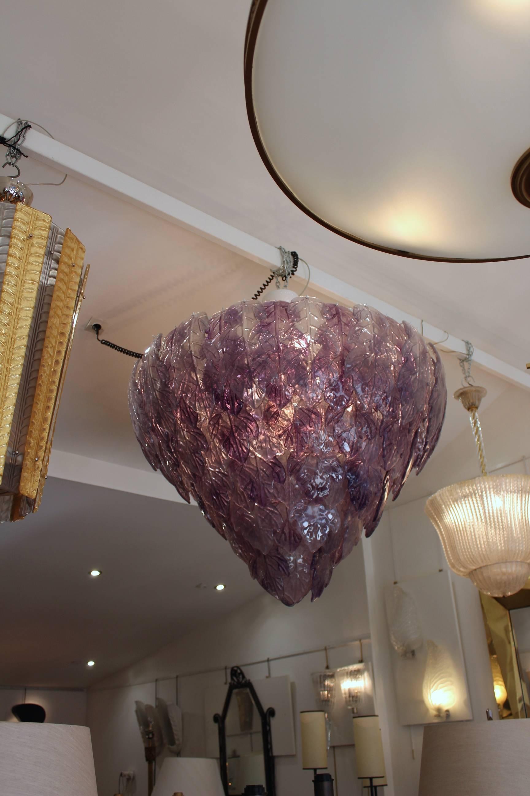 Italian Beautiful and Huge Murano Glass Pendant